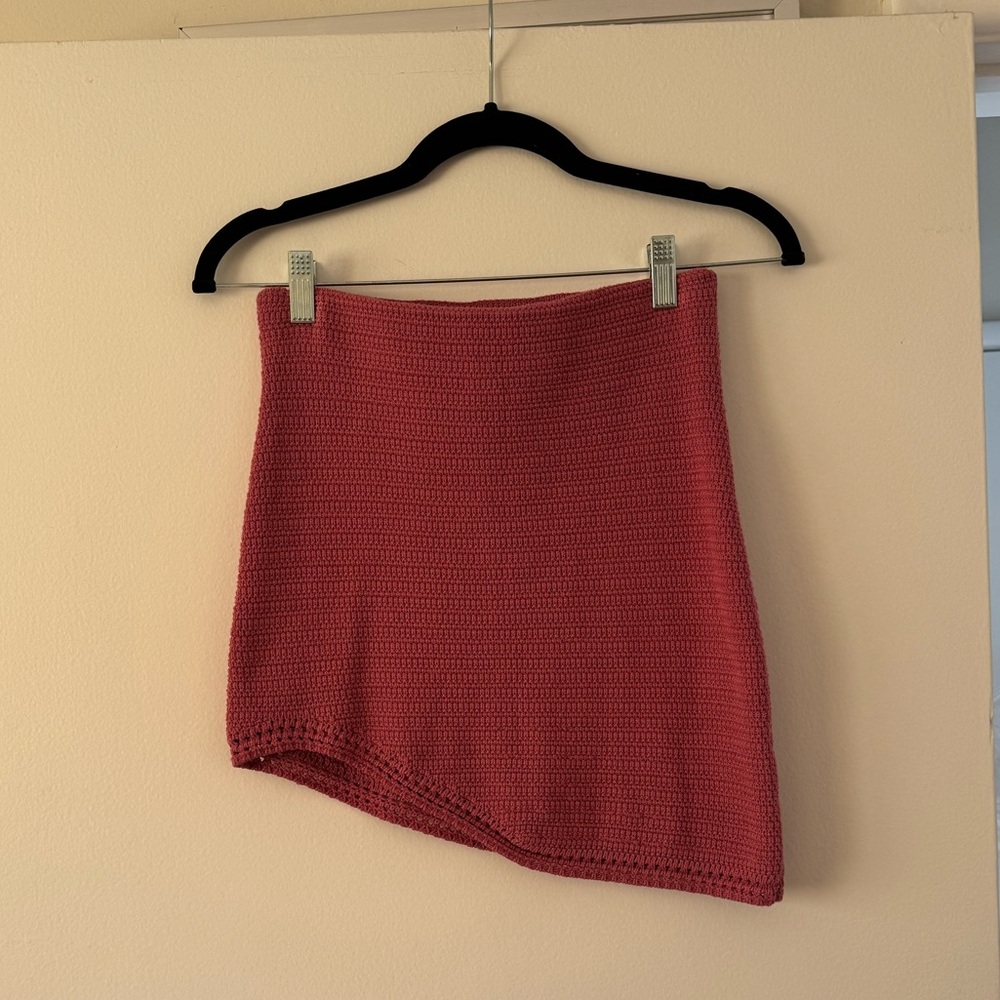 Pink Knit Skirt